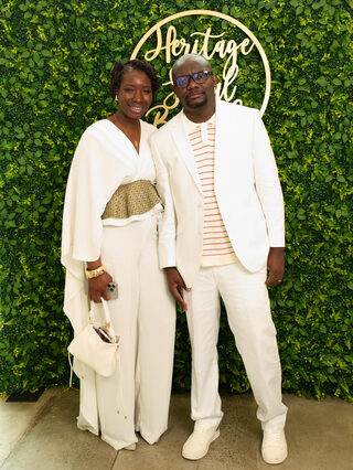 Heritage Social Brunch guests at the welcome wall