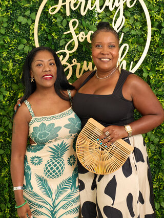 Guests share a portrait at Heritage Social Brunch