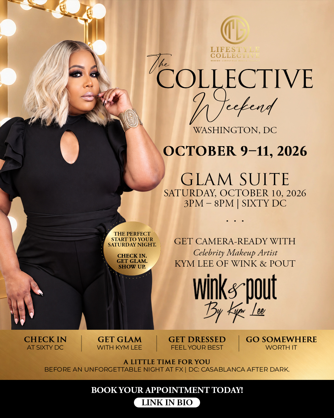TG Lifestyle Collective Glam Suite with Kym Lee of Wink and Pout at SIXTY Hotel DC