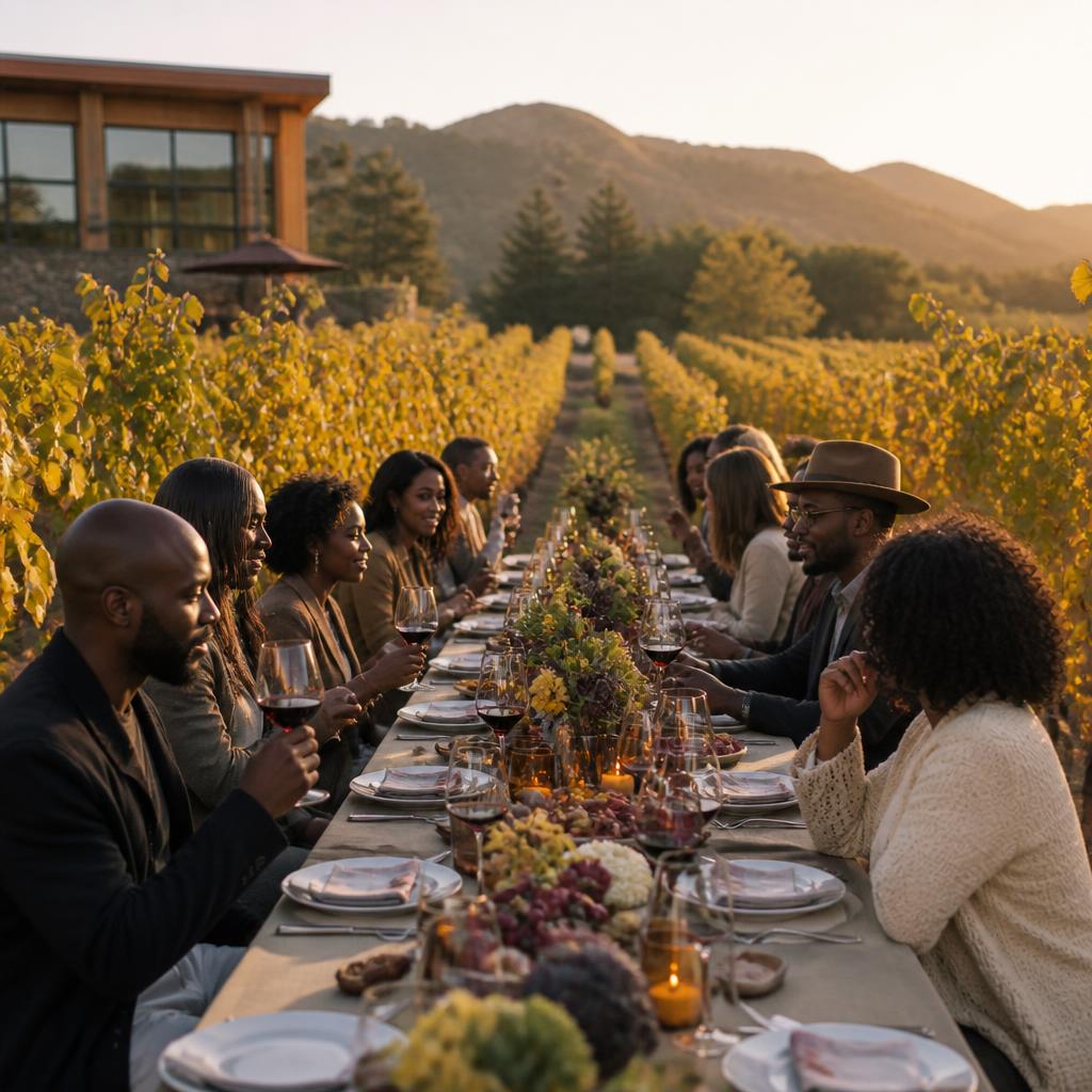 Napa Valley, California community gathering